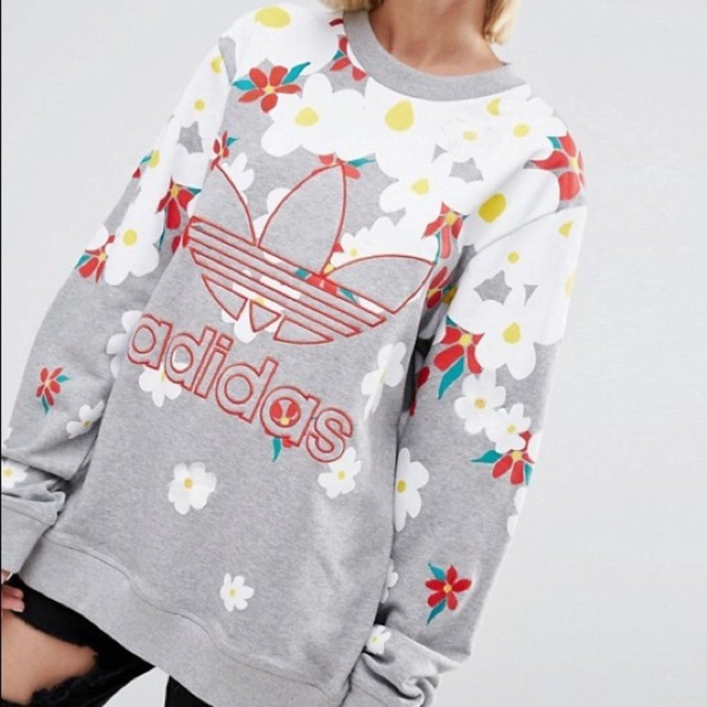 adidas Originals x Pharrell Williams Floral Crewneck Sweater - Size L